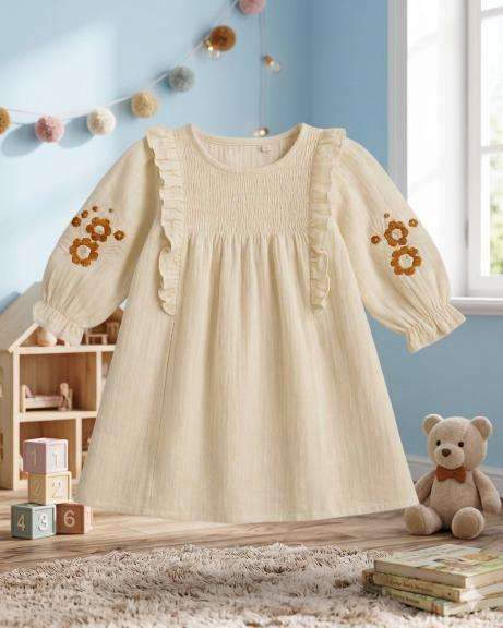 GIRLS TUNIC TOPS (SMOKED YOKE)