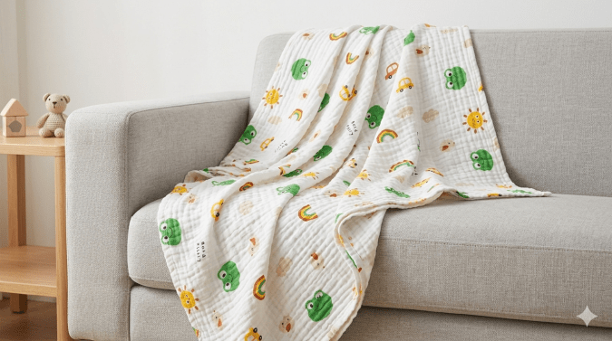 Little Frog with Rainbow Theme- Swaddle