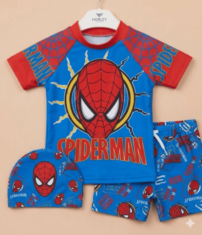 Boys –  Spiderman printed swim wear 