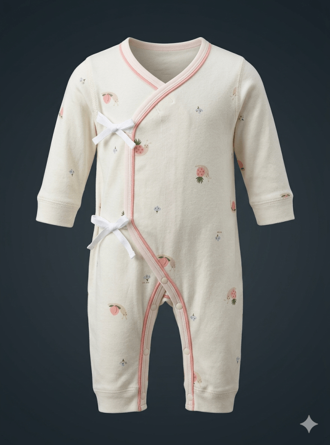 Mini Bear with Flowers – Sleepsuit