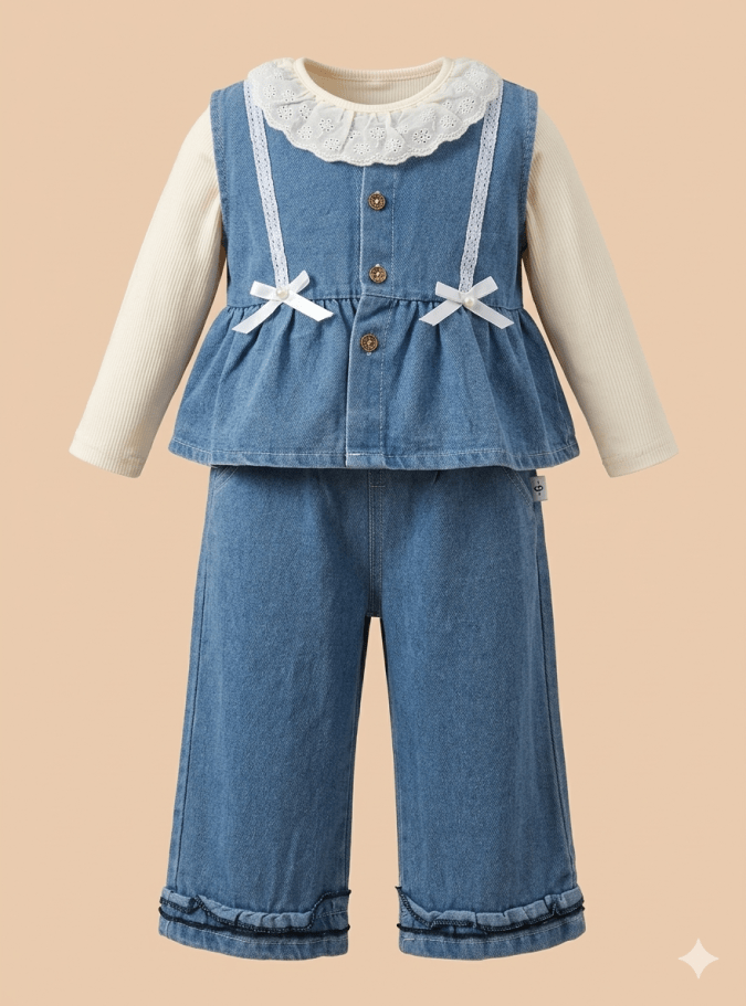 GIRLS DENIM  (2-Piece Set)