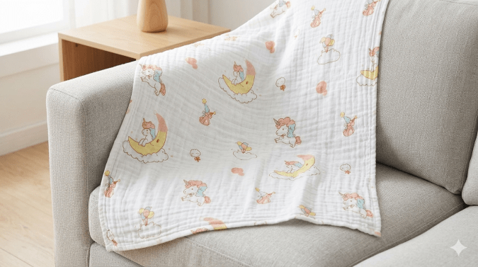 Crescent Moon Printed – Swaddle