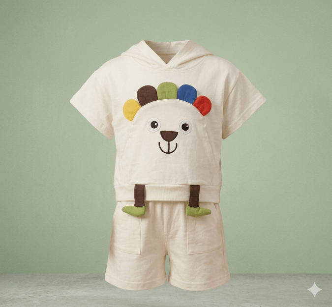 Boys – Off white Cord sets with teddy