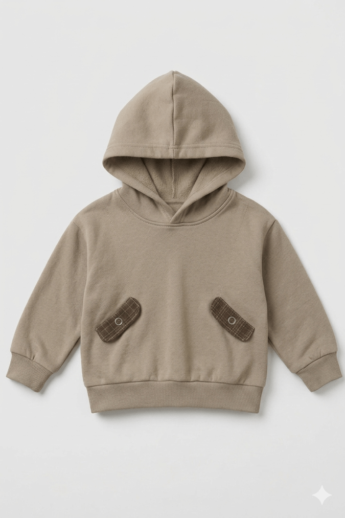 Boys  sweatshirt with hoodie (OLIVE)