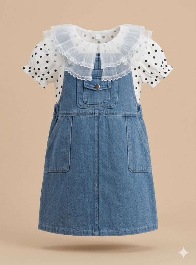 GIRLS TUNIC SET WITH  ACCESSORIES