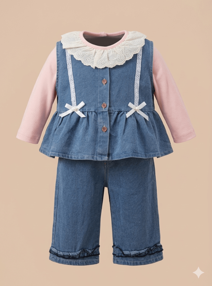 GIRLS DENIM  (2-Piece Set)