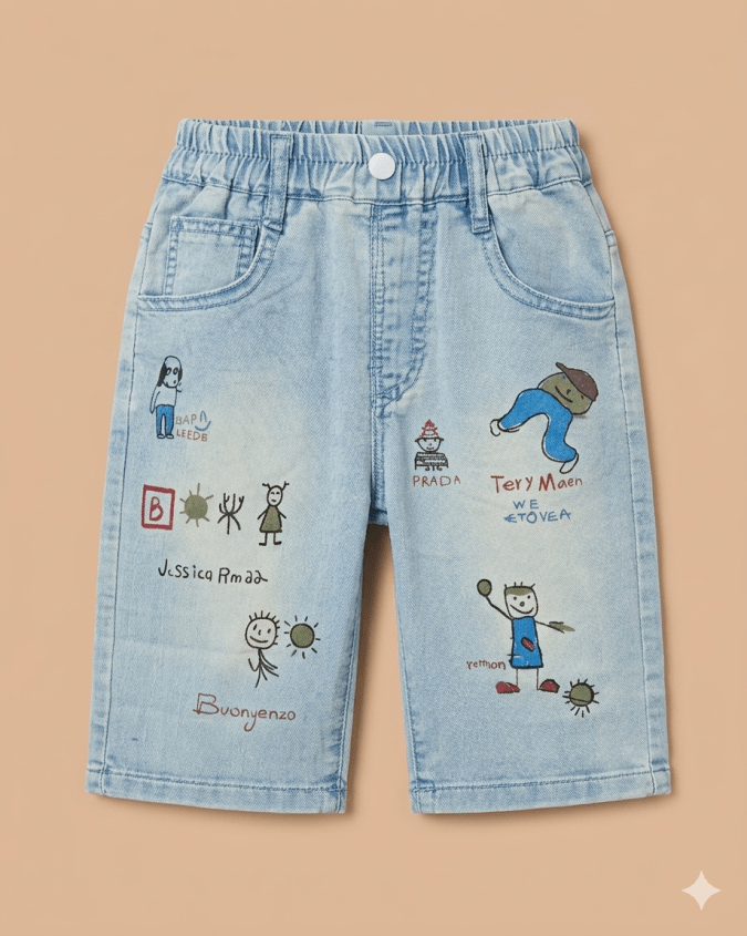 BOYS DENIM SHORTS (LIGHT BLUE)