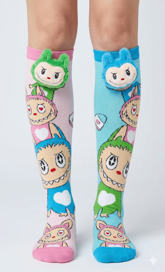 Girls – Labubu  Printed Socks