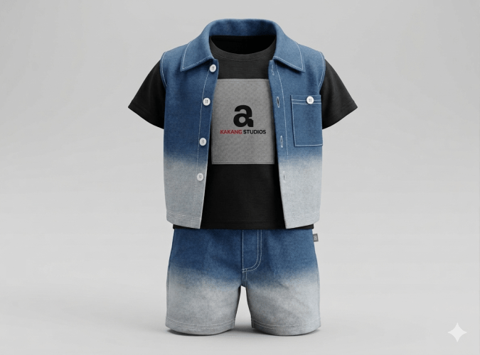 Boys – Navy Blue & Grey Cord sets with 3 piece Layering
