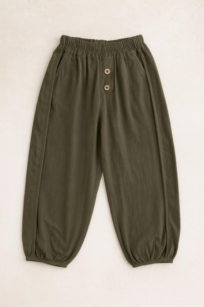 BOYS LIGHTWEIGHT JOGGERS (OLIVE GREEN)