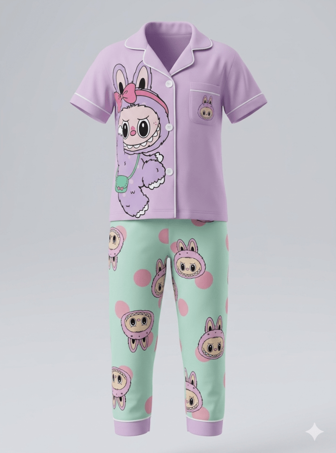 Labubu Printed Night wear 