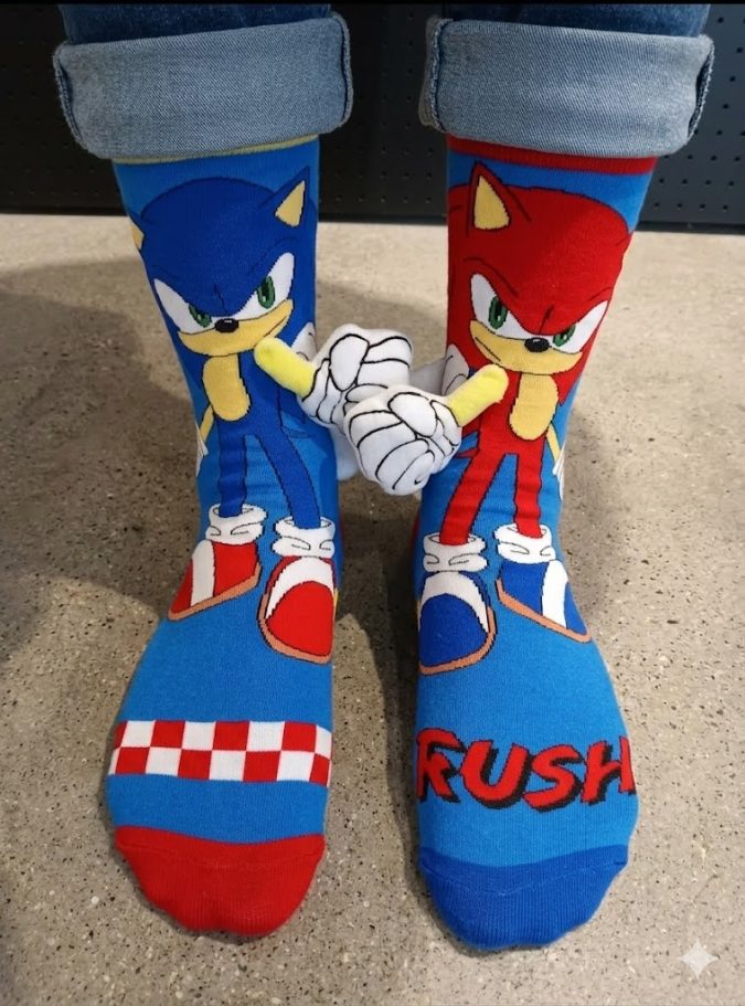 Boys – Sonic Character Printed Socks