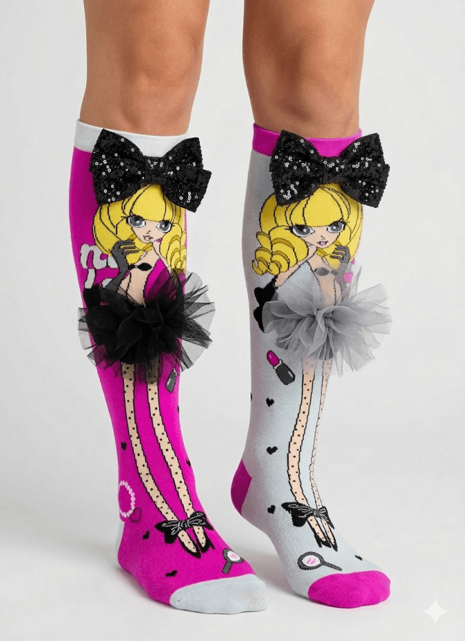 Girls –  Barbie Printed Socks