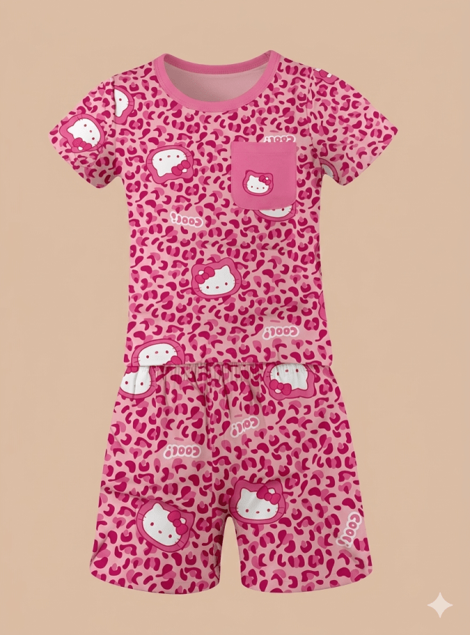 Hello Kitty Printed Night  wear 
