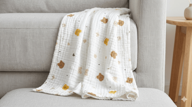 Bear Dream Printed –  Swaddle 