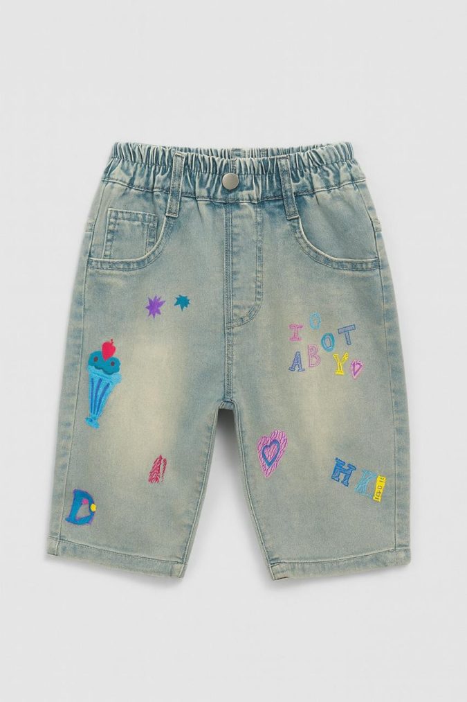 BOYS DENIM  SHORTS (LIGHT BLUE)