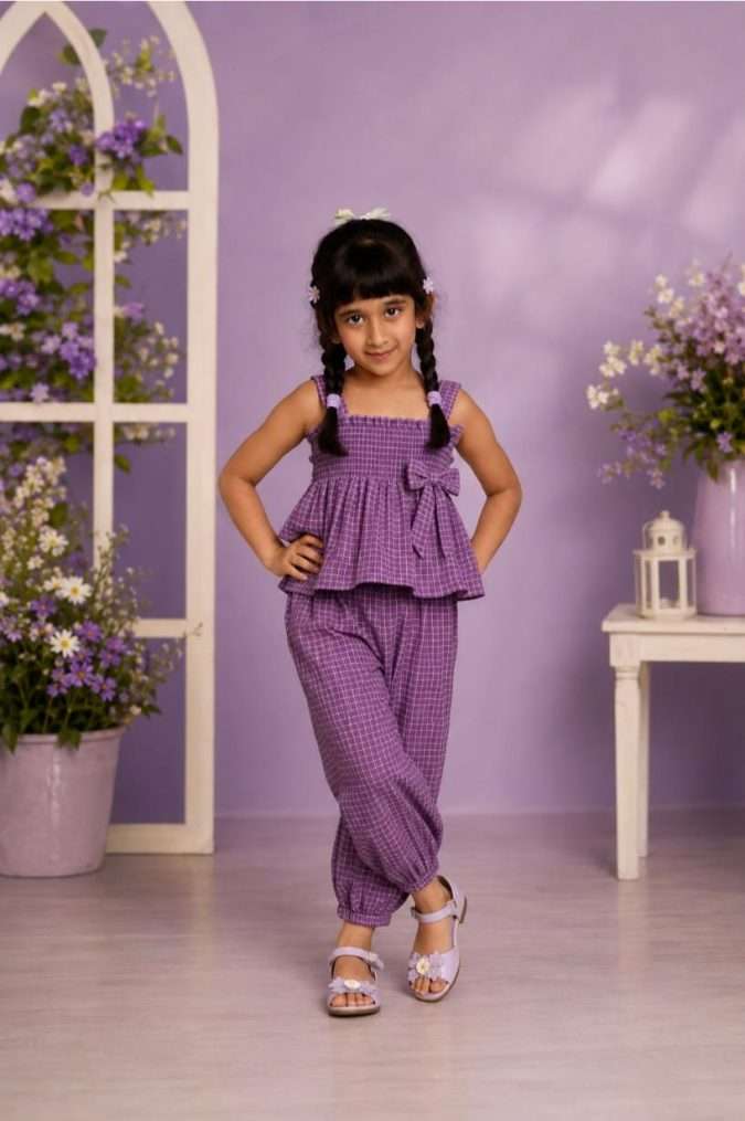 Purple : Cotton Co-ord Set