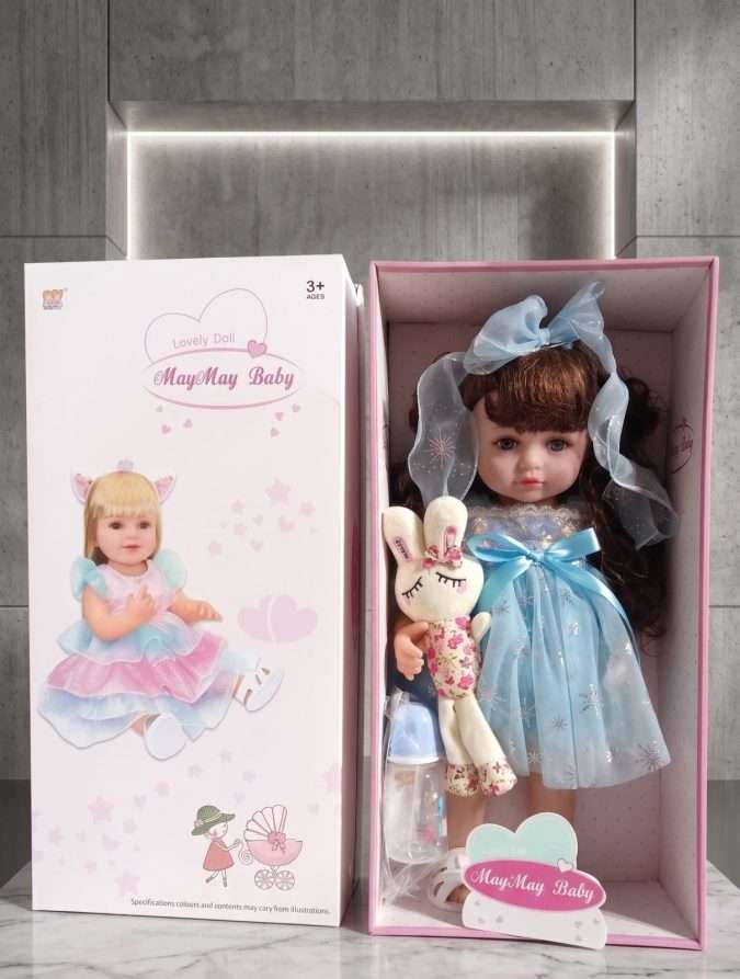Pricess Baby  With Bunny : Blue (55CM)