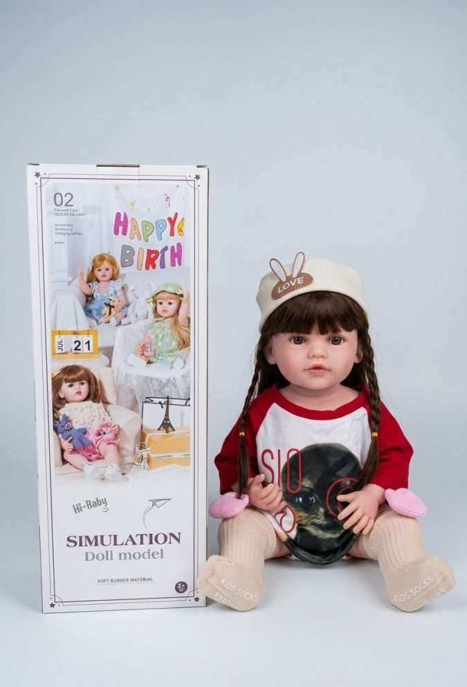 Rabbit Beanie: Fully Glazed Recycled Doll (55cm)