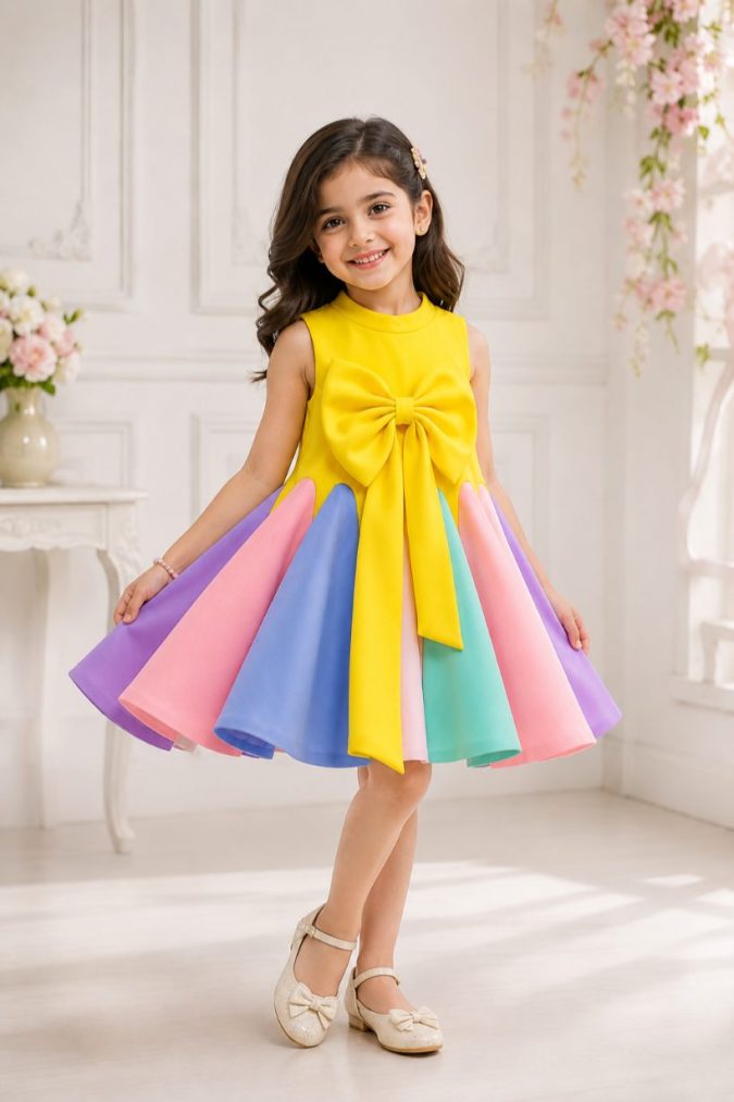 Rainbow Pastel Party Dress