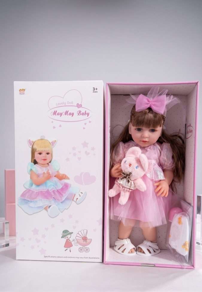 Pricess Baby  With Bunny : Pink (55CM)