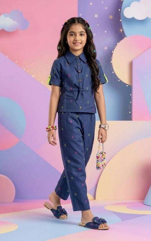 Navy Blue : Cotton Co-ord Set