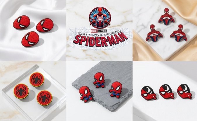 Spider Man-Themed Pins (PACK OF 3 SAME)