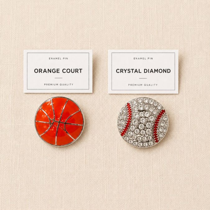 Sports Ball Enamel Pins Set (SET OF 3)