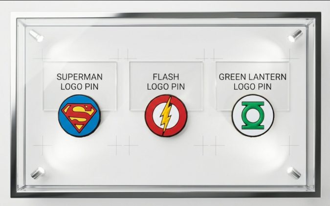 DC Hero Logo Pins (SET OF 3)