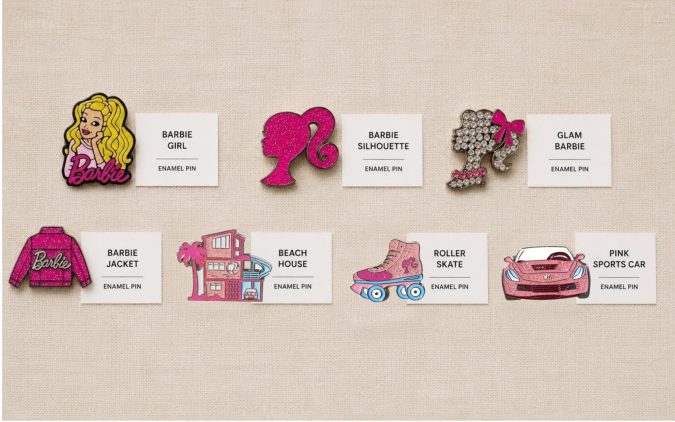 Barbie Theme Pins (SET OF 3)