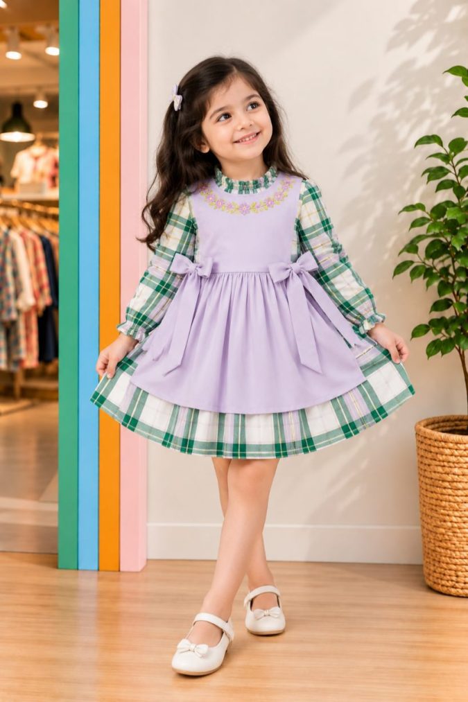 Lavender Meadow Pinafore Dress