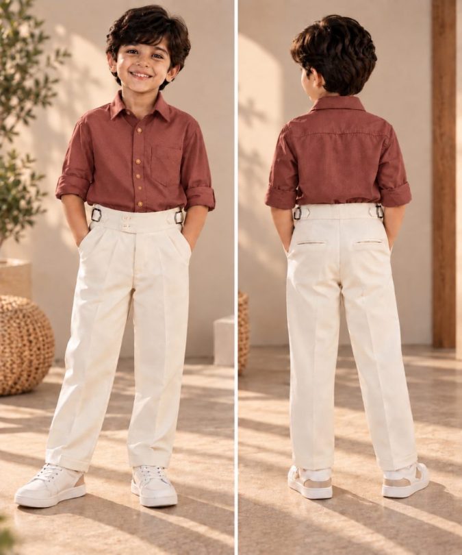 Ivory Luxe Trousers