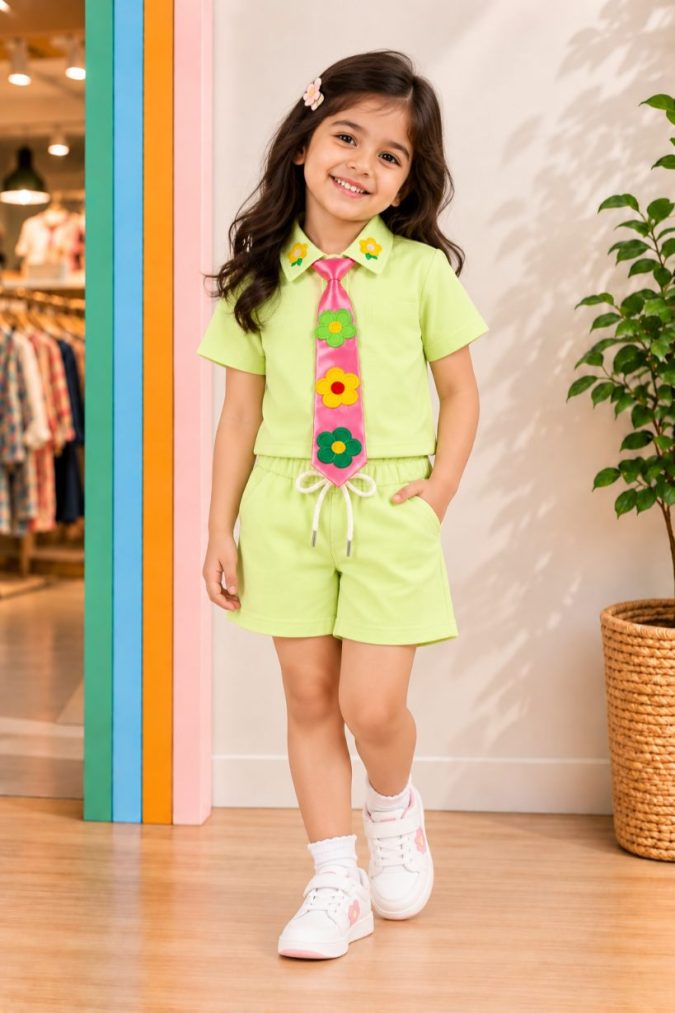 Lime Blossom Tie Co-ord Set