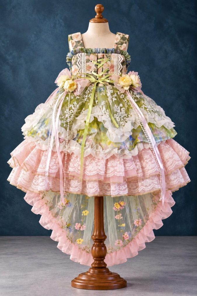Enchanted Rose Butterfly Fairy Gown